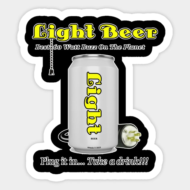 LIGHT BEER!!! Sticker by jrolland